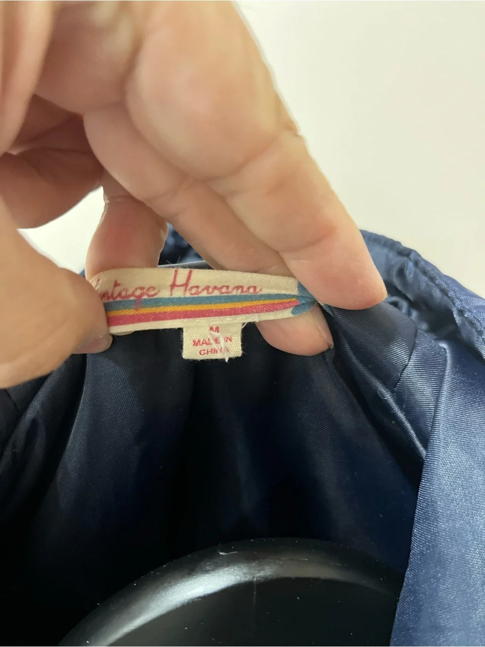 Vintage Havana Navy Hooded Puffer Jacket for Kids